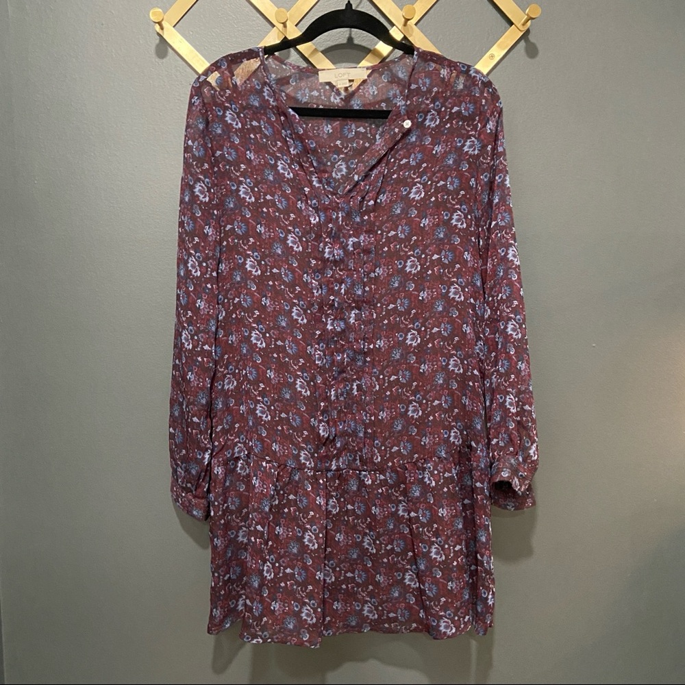 Floral Drop Waist Dress